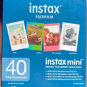 Fujifilm Instax Mini Variety Film Pack 40 Exposures - 4 Pack New In Box